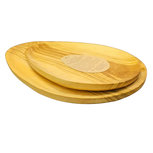 Olive Wood BG Egg Plates